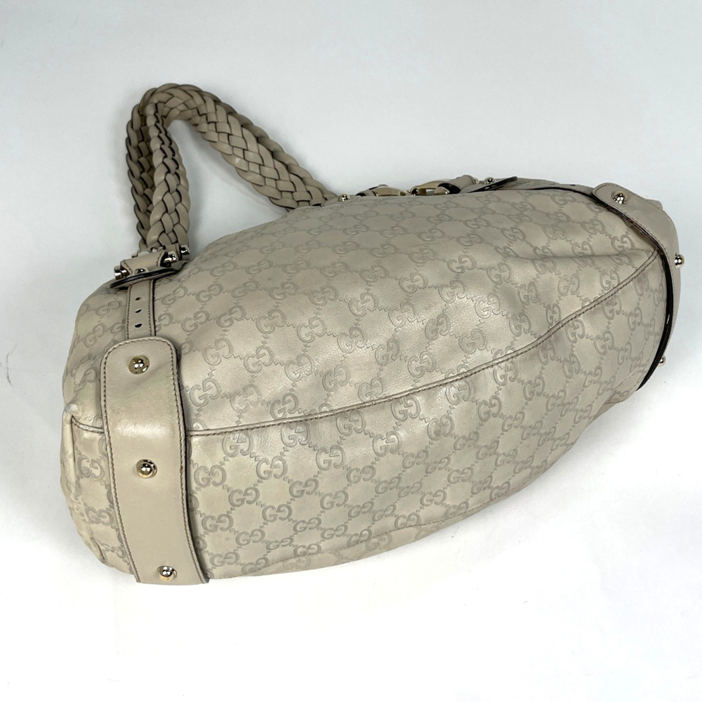 Gucci GUCCI Guccissima Tote Bag Horsebit Shoulder Shima Leather Beige 137621 ... - Picture 2 of 9